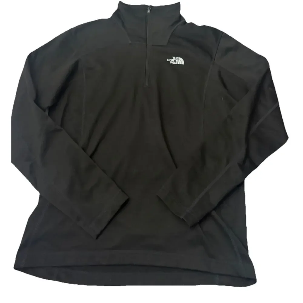 The North Face Half Zip Jacket Men’s S Black Soft Shell Long Sleeve Pullover